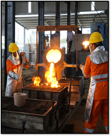 First Pouring & Casting Process facility